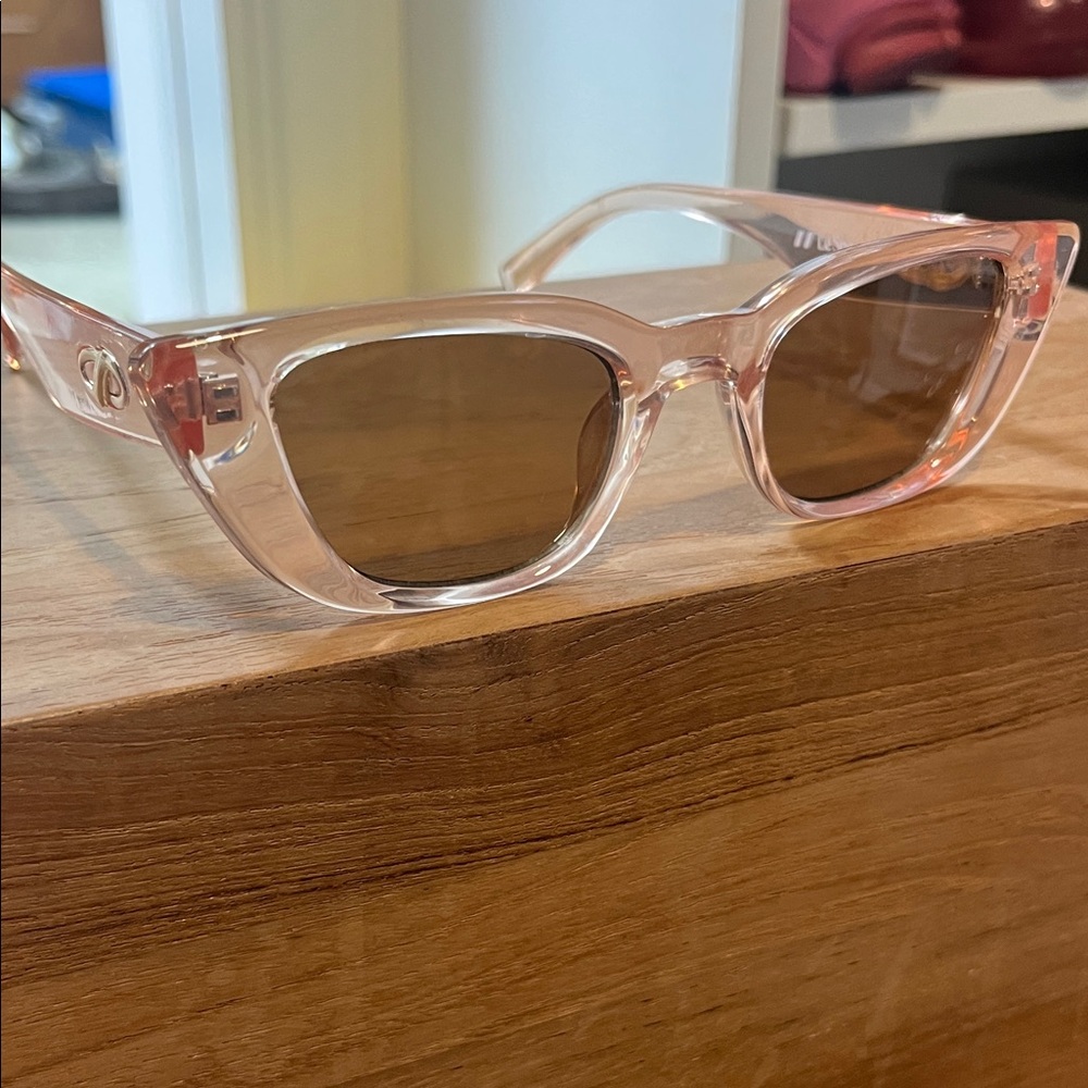 Le Specs Dream Lover Clear Pink Frame Sunglasses